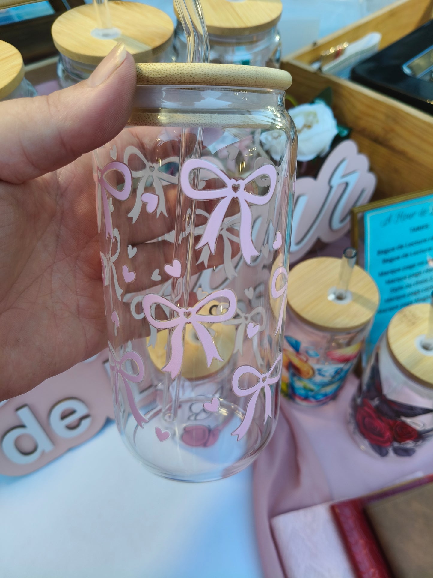 Gourde en verre , Noeuds