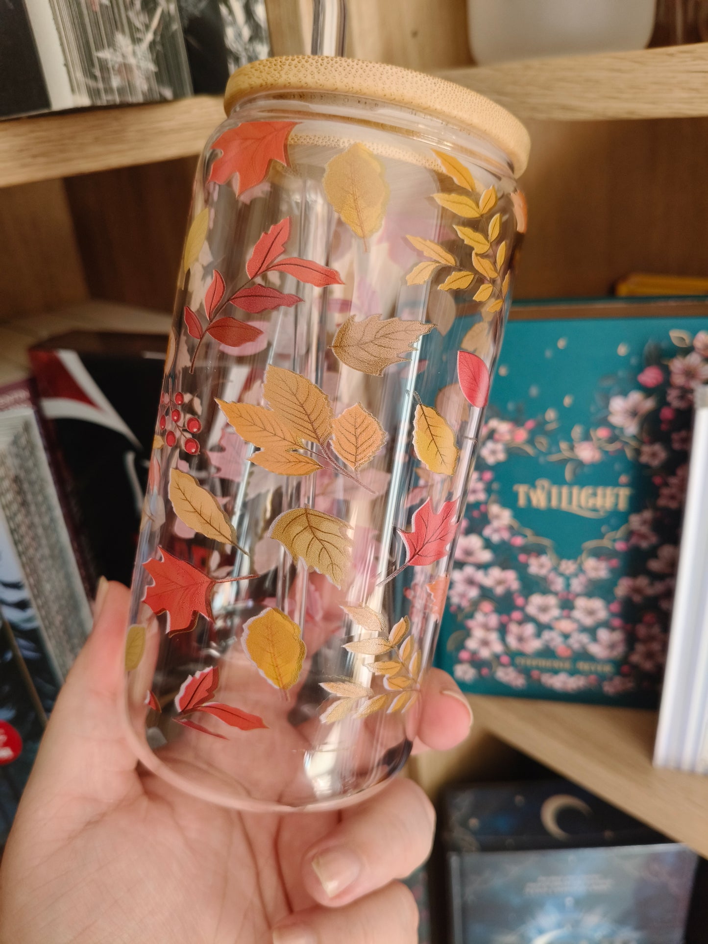 Gourde en verre, Feuilles d'Automne