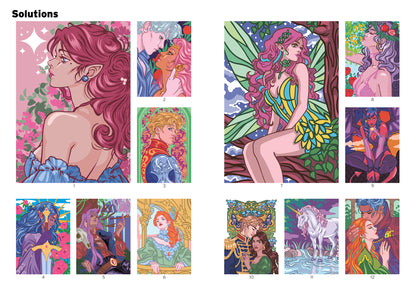 Coloriages mystères - Romantasy