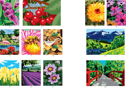 Coloriages mystères - Jardins extraordinaires