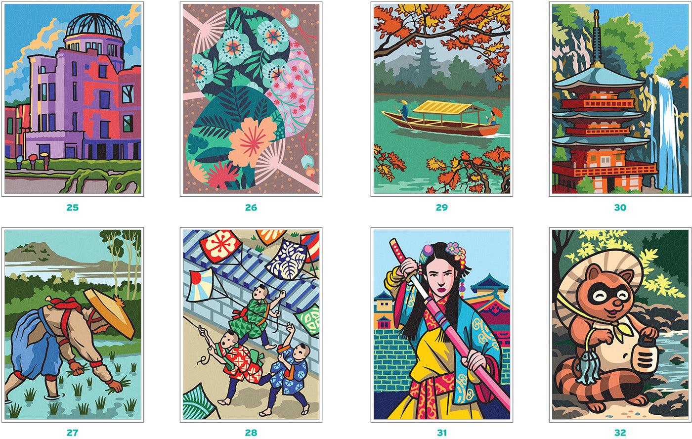 Coloriages mystères Trésors du Japon