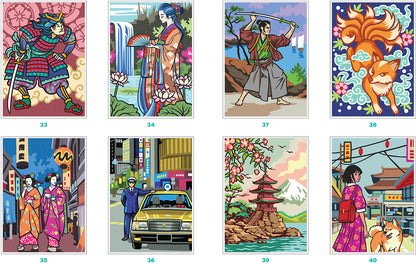 Coloriages mystères Trésors du Japon
