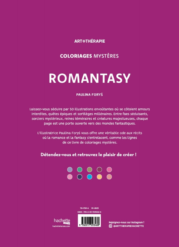 Coloriages mystères - Romantasy
