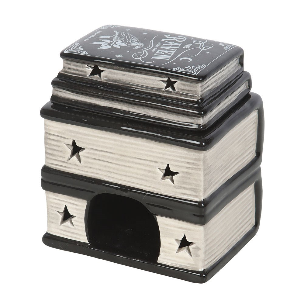 Bruleur pile de livres book of spells