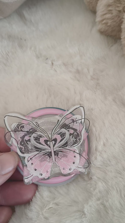 Poignée liseuse Papillon paillettes