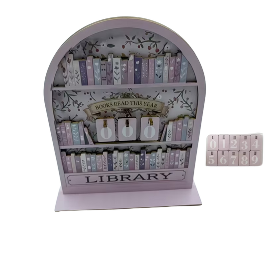 Compteur de lecture bois rose