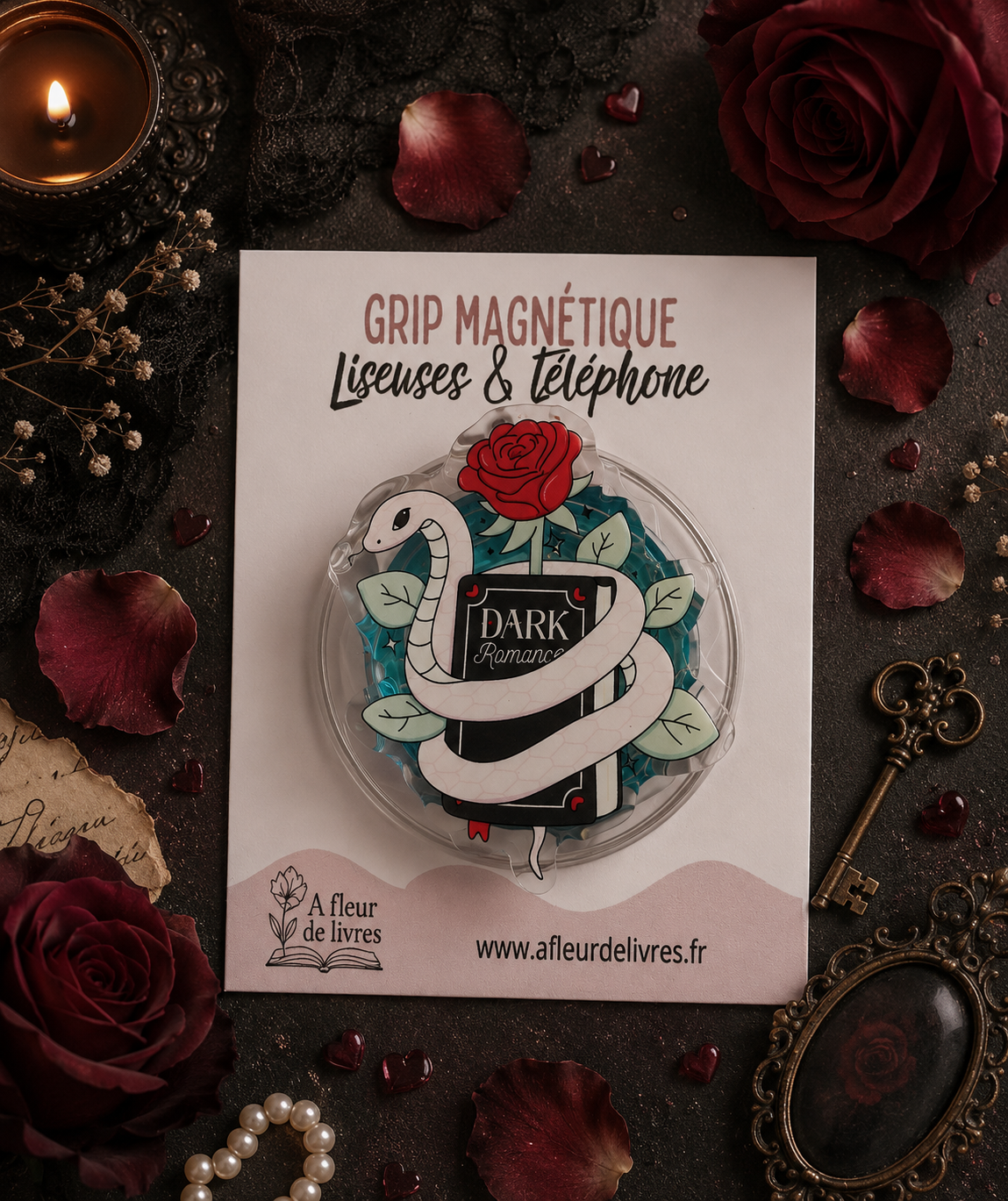 Grip magnétique liseuse Dark romance