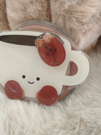 Poignée liseuse tasse de café