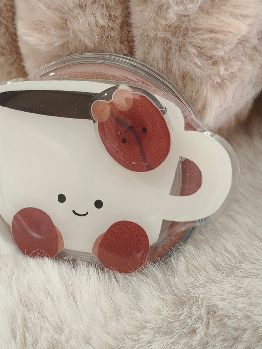 Poignée liseuse tasse de café