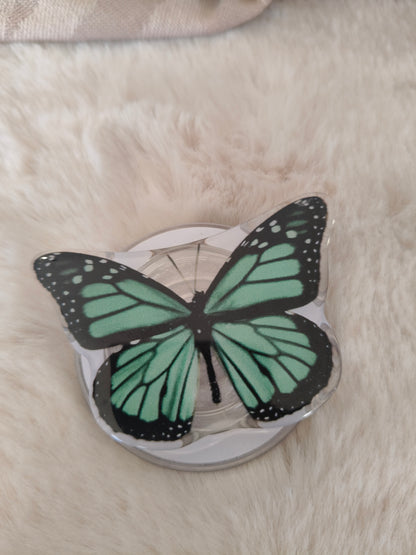 Poignée liseuse Papillon vert
