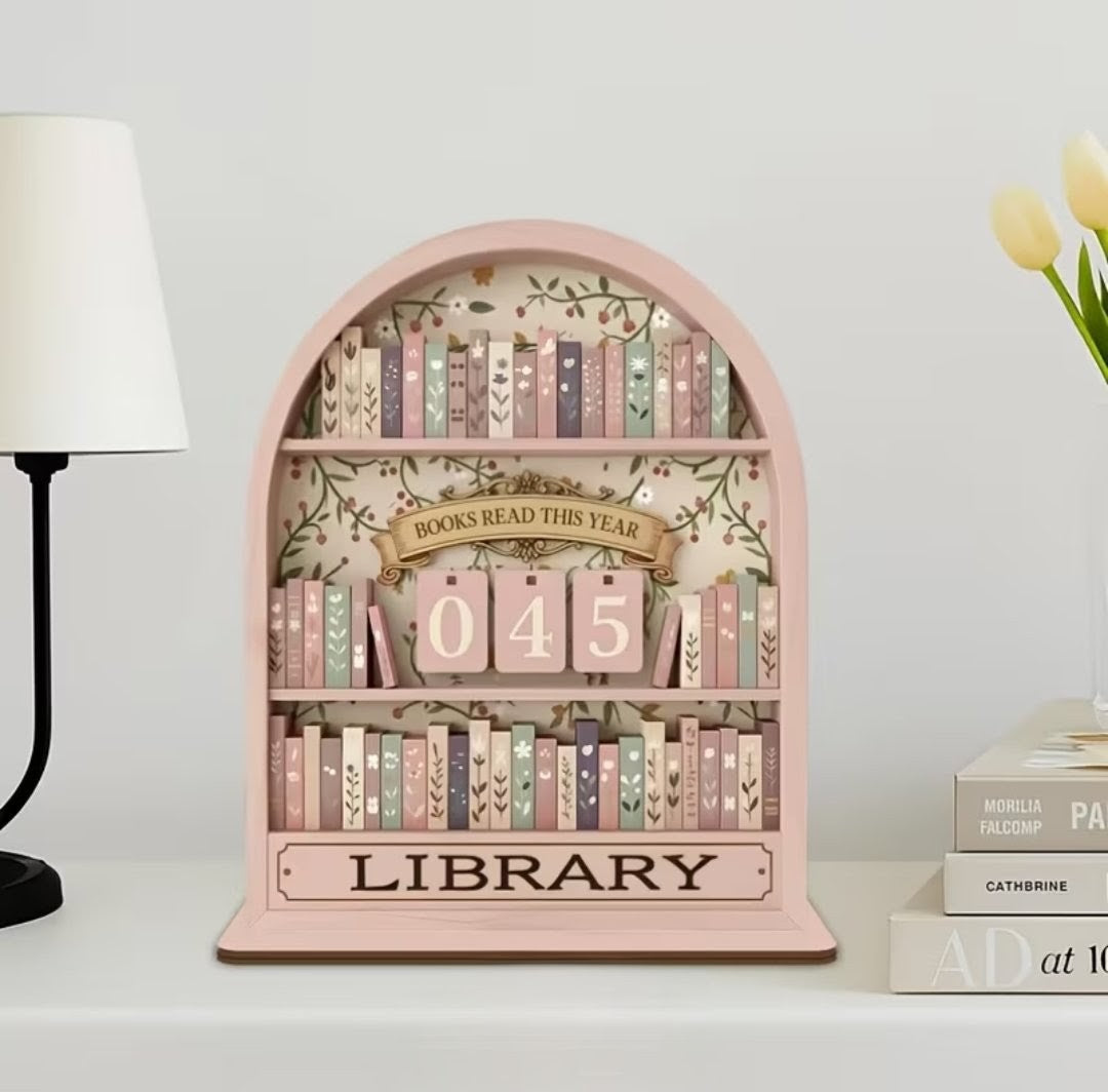 Compteur de lecture bois rose