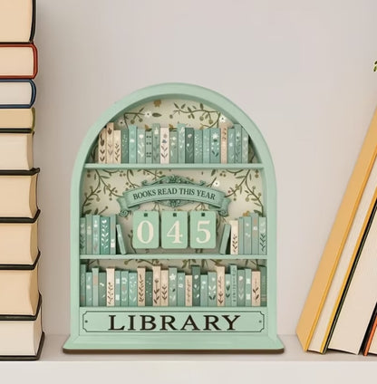 Compteur de lecture bois rose