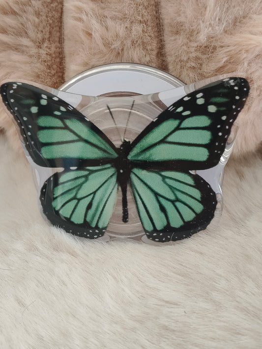 Poignée liseuse Papillon vert