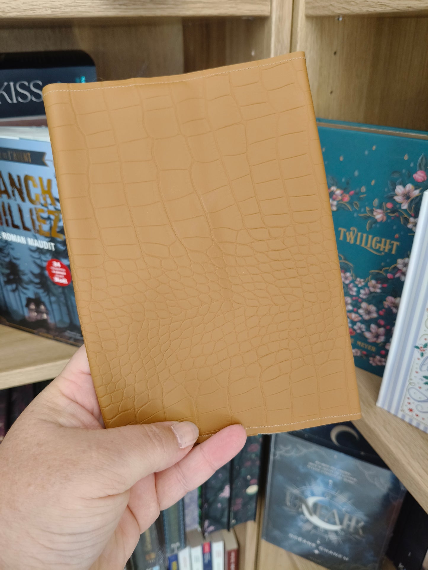 Protège livre adaptable - Caramel